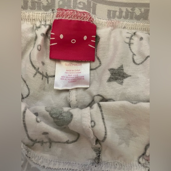 Hello Kitty y2k vintage Capri pants bottoms sleepwear -S - Picture 2 of 6